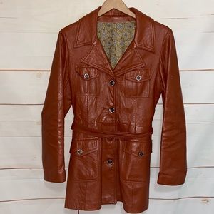 NEW ENGLAND SPORTSWEAR COMPANY Leather Jacket Coat